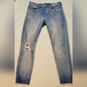 Express Distressed Blue Jeans. Size 6.